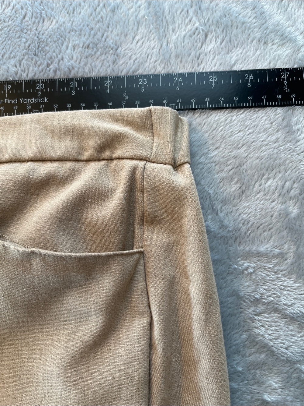Catherines Beige Elastic Waist pants Women’s 28W 3X Tan Beige - Picture 6 of 10